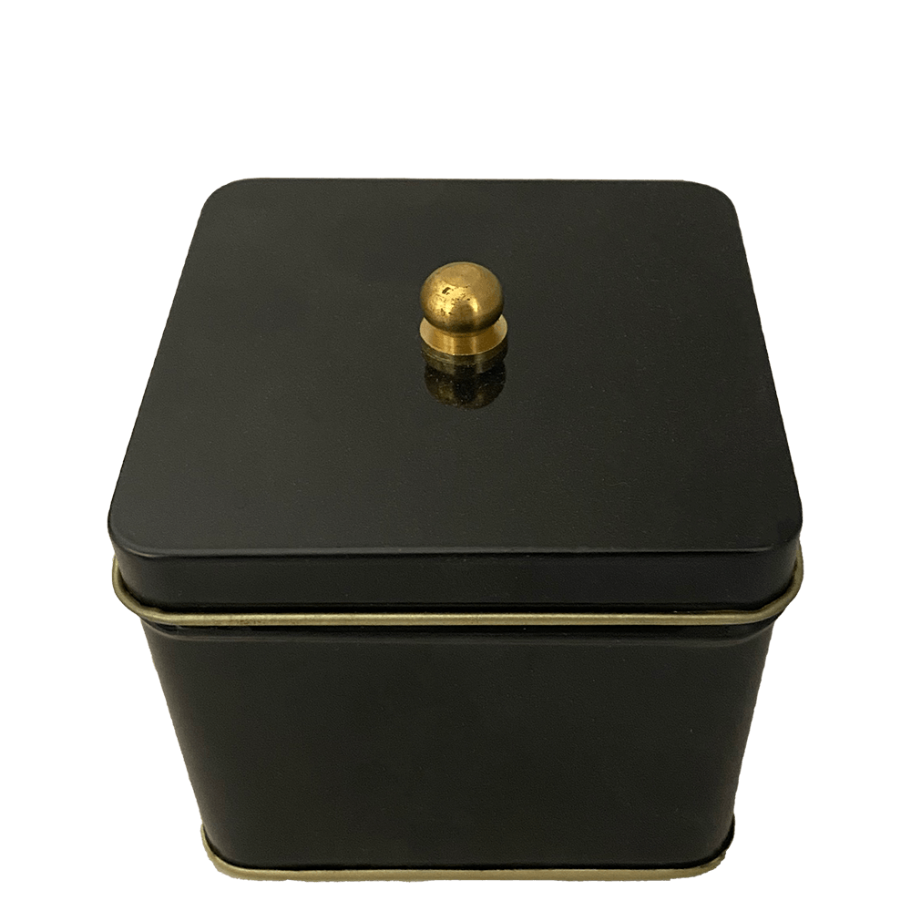 Small Hinged Tea Tin (hold 2 oz. tea)